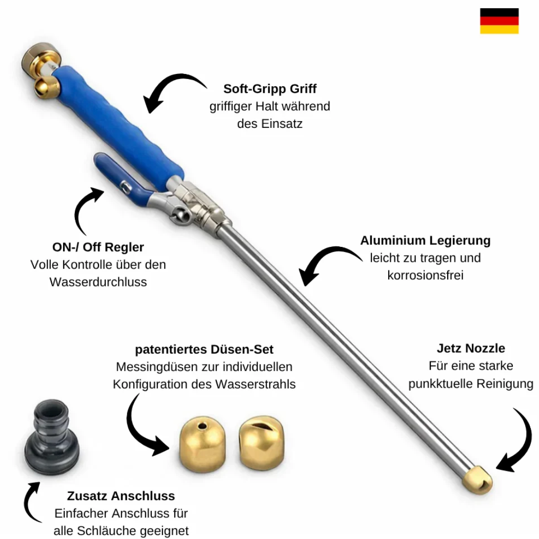 Ökomarkt Water Jet™ Hochdruckdüse für jeden Gartenschlauch