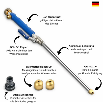 Ökomarkt Water Jet™ Hochdruckdüse für jeden Gartenschlauch