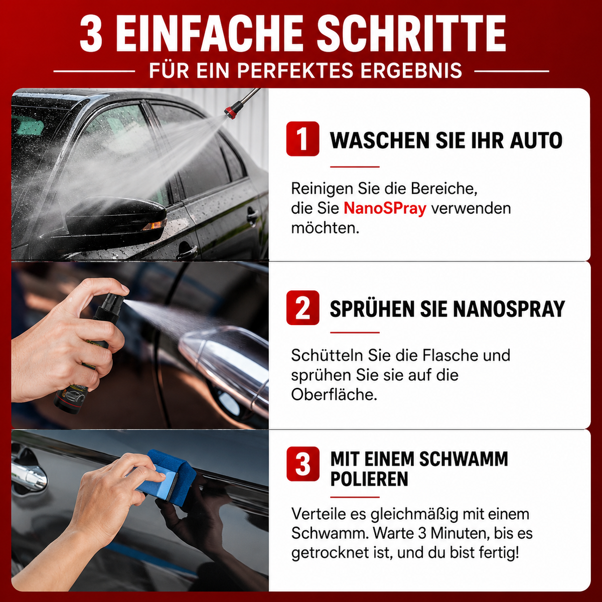 Kratzer entfernen mit NanoSpray™ — ohne Werkstatt, ohne 480 €